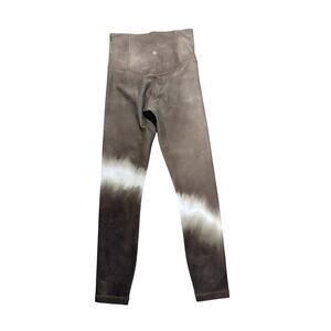 Athleta High Rise Tie Dye Leggings XXS Brown Ombré 7/8 Yoga Pants Nwot